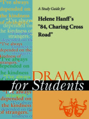 cover image of A Study Guide for Helene Hanff's "84 Charing Cross Road"